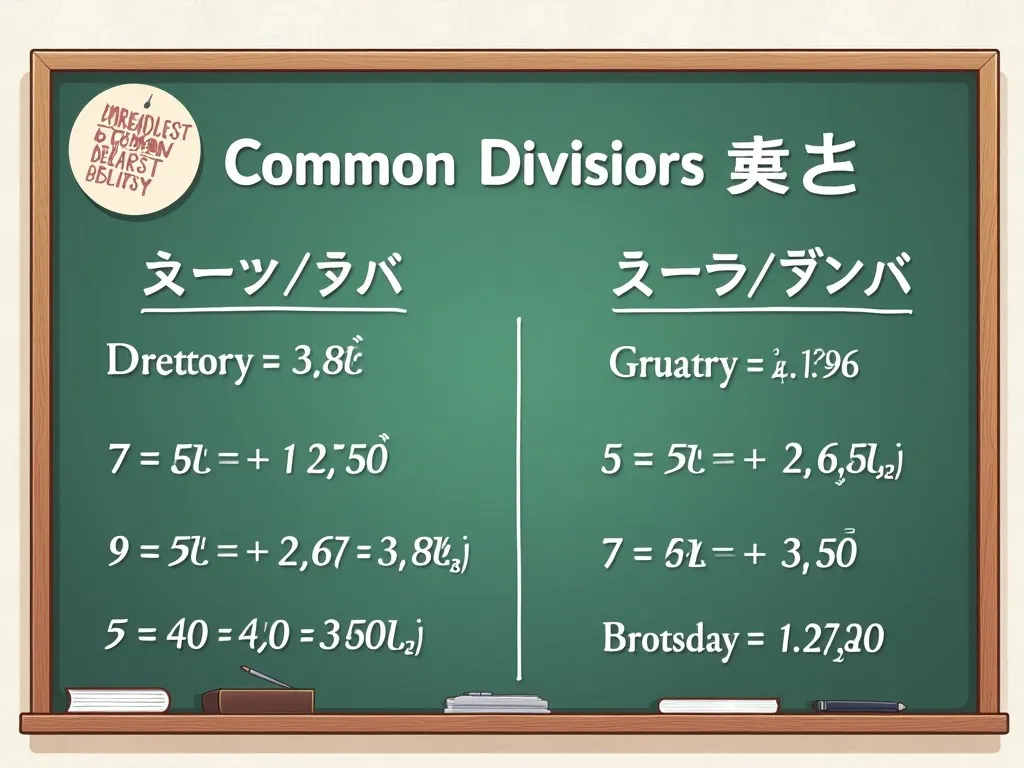 公約数求め方