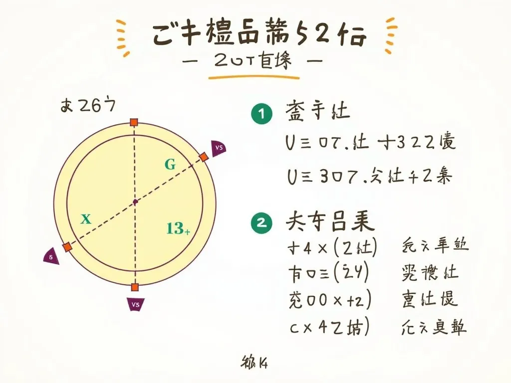 円の円周の求め方