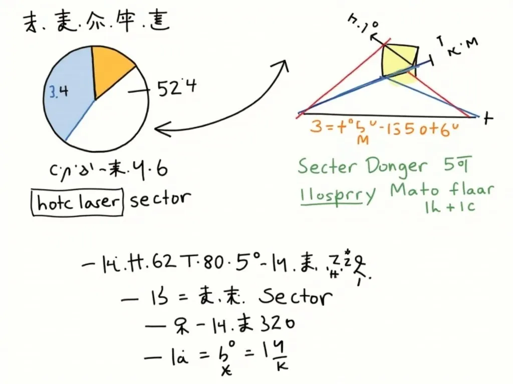 扇形の弧の長さの求め方