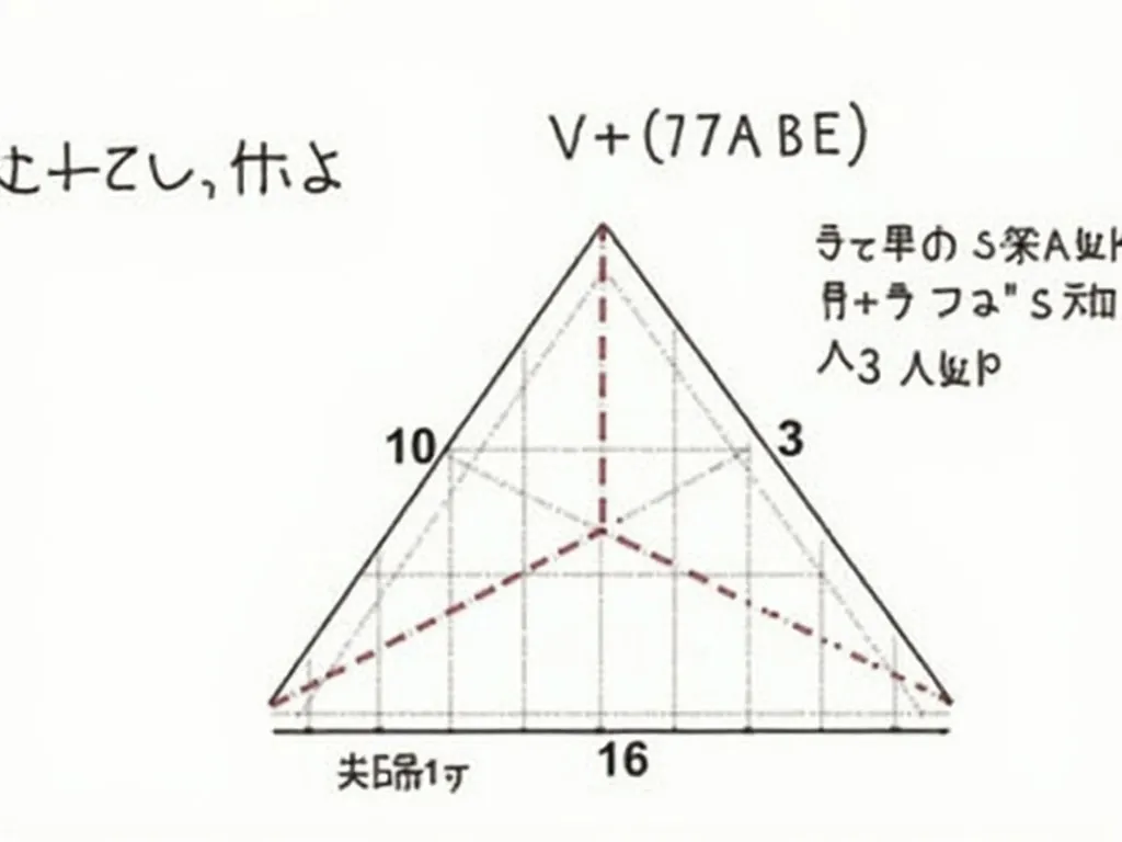 正四角錐の体積の求め方