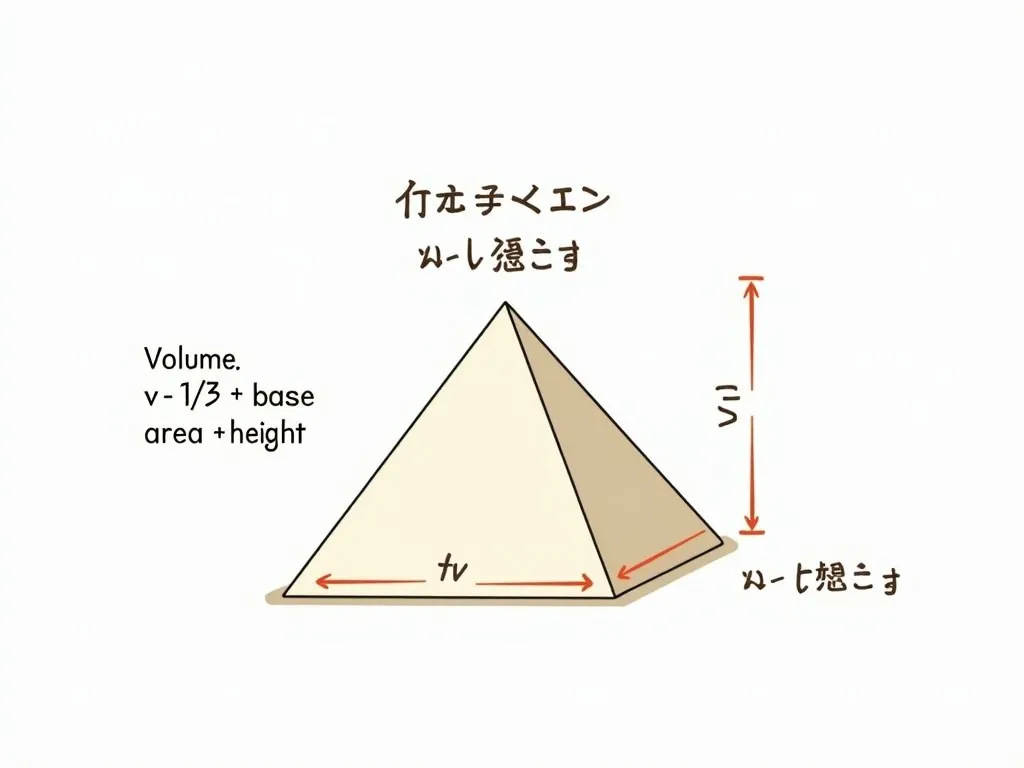 角錐の体積の求め方